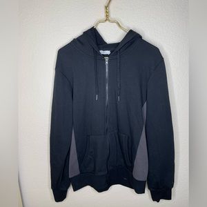 Eleven Paris Baleares Black Zip Up Hoodie Sz M  black gray